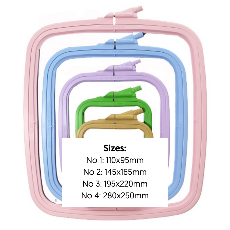 Nurge Rectangular Plastic Hoops